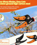 Long Reach Tree Pruner And Trimmer For High Branches And Fruit Picking 3.5 Foot Aluminum Extension Shears cutting small branches