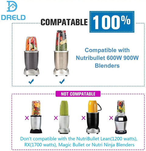 18oz Blender Cup Replacement With Lid For Nutribullet 600W And 900W Blenders Compatibility Chart