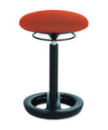 Twixt Active Movement Seating Chair With Ergonomic Support Desk Height Adjustable Comfy Orange Mesh Office Chair side view