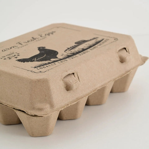 50 Pack Egg Cartons That Hold 12 Eggs Each Built From Molded Pulp Paperboard Eco Friendly Reusable Storage For Backyard Farmers CSA