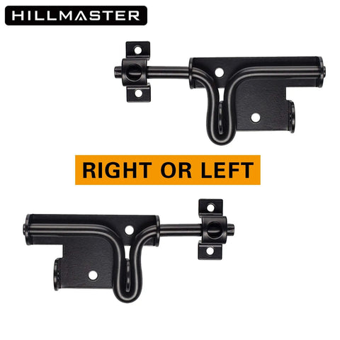 Heavy Duty Sliding Bolt Gate Latch With Padlock Hole For Wooden Fences And Barn Doors shown in two pack configuration