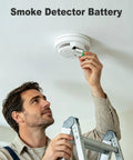 Heavy Duty 9 Volt Alkaline Batteries 8 Pack With Ten Year Shelf Life Leak Proof Design Solid Reliable Power Keep Your Smoke Alarms Guitar Pedals And Microphones Running Smooth in smoke detector installation.