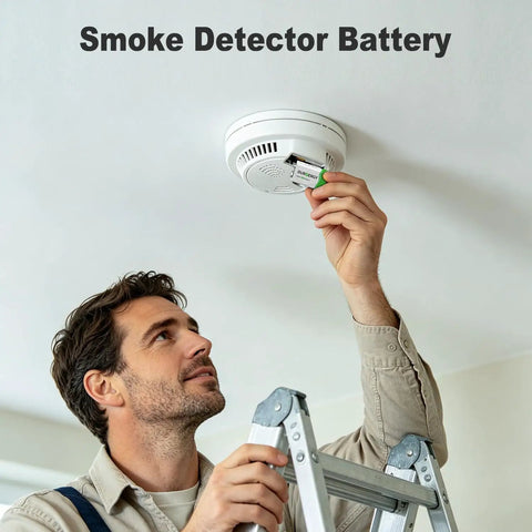Heavy Duty 9 Volt Alkaline Batteries 8 Pack With Ten Year Shelf Life Leak Proof Design Solid Reliable Power Keep Your Smoke Alarms Guitar Pedals And Microphones Running Smooth in smoke detector installation.
