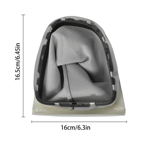 Upgrade Your Ride With This Slick Car Gear Knob For Clio 4 Made From Tough Raw Materials Perfect For 5 Speed Stick Shift Handles That Won't Fade Or Warp Over Time Giving You A Cool And Durable Control Experience While Driving Like A Local. Grey car gear shift boot cover, 16x16.45cm, fabric