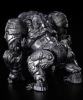 Classic Class Optimus Primal Beast Model Kit With Movie Authentic Details And LED Light Up Eyes And Chest rear view on black background