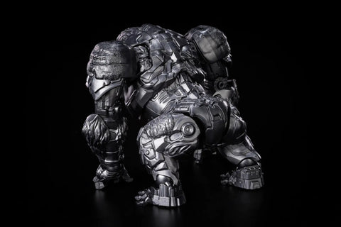 Classic Class Optimus Primal Beast Model Kit With Movie Authentic Details And LED Light Up Eyes And Chest rear view on black background