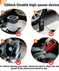 Image showing gadgets not compatible with Plug And Play AC DC Car Cigarette Lighter Adapter Converter, Smooth 12V Vehicle Power Plug.