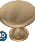 Champagne Bronze Cabinet Knobs Set Ten Pack One And A Quarter Inch Round Mushroom Pulls For Cabinets Drawers Kitchen Doors Vanities And Furniture Upgrade Your Home With Dope Hardware