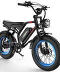 Beast 2000W Electric Fat Tire Bike For Adults with dual suspension, NFC unlock, and hydraulic disc brakes; side view