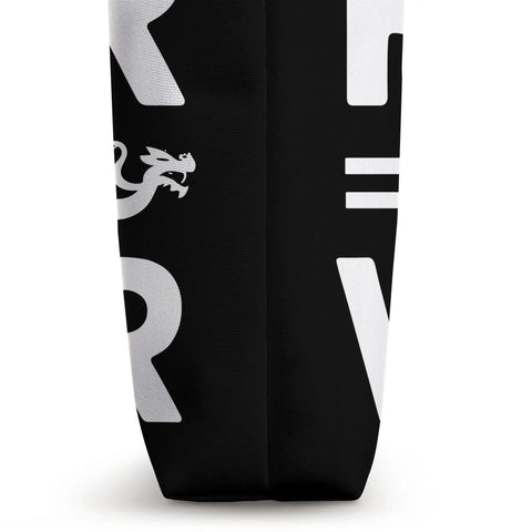 Side view of Dope Dragon Boat Racing Tote Bag For Fans And Athletes featuring vibrant dragon boat festival themed artwork.