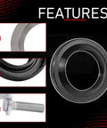 Rear Axle Bearing And Seal Kit For 2007 To 2017 Jeep Wrangler JK JKU Beefy Heavy Duty Replacement With Premium Seal Kit features