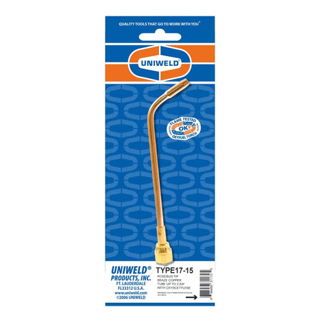 Rosebud Brazing And Heating Tip 15 Pro Grade For Acetylene And Oxygen Torch Up To 5600 Degrees Fahrenheit, 7 Inch Length