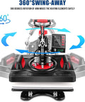 Akeydiy Pro 8 In 1 Heat Press Machine Sublimation System 12 By 15 Inch with 360 degree swing away design for easy use.