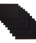 Heavy Duty Wet Dry Sandpaper Sheets Assortment From 60 To 320 Grit For Woodworking Metal Painting stacked in a row.
