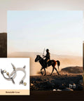 2 Pack Stainless Steel Western Cowboy Spurs with Rotating Gear for Men and Women, Hand Carved Floral Inlays, Vintage Riding Gear