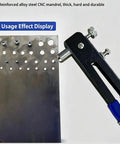 Rivet Nut Setter Kit With 430 Rivet Nuts, Five Sizes From 6-32 To 5/16-18, Includes Easy Install Tool, Built Tough For Metal, Wood, Plastic And Marine Projects. Alloy steel rivet nut tool installing threaded inserts in metal sheet