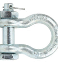 Heavy Duty Bow Anchor Shackle For Ship Lifting 2T To 6.5T Galvanized Alloy Steel Hardware Tool With Nut, detailed close-up view.