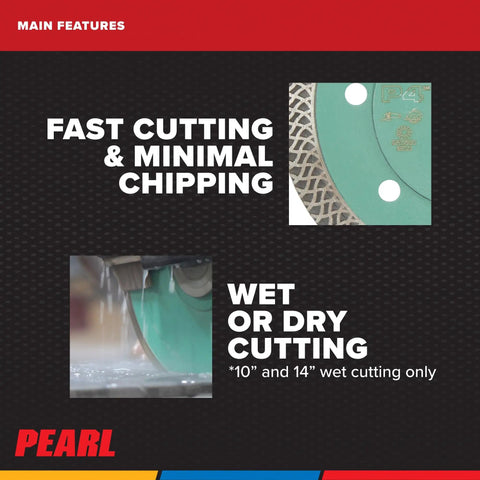 Thin Mesh Turbo Porcelain Diamond Blade 4 Inch Low Kerf For Porcelain Tile And Hard Ceramics Cool Running With Minimal Chipping