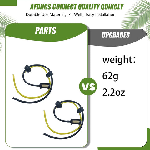 Heavy Duty 2 Pack Oil Filter Kit With Fuel Tank Cap And Inlet Pipes for Zenoah and Chongyang Engines comparison chart