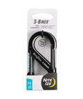 Black Stainless Steel Dual SBiner Clip Size 4 Tough As Nails Key Holder And Camping Gear Organizer 75 lb capacity packaging