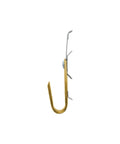 Side view of Heavy Duty Metal Cable And Wire Support Batwing J-Hook Hangers With Bat Wing Clip For Attaching Ceiling Wires