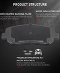 Product structure of Ceramic Front And Rear Brake Pad Set For 2013 2016 Dodge Dart Quiet Braking Low Noise Pads