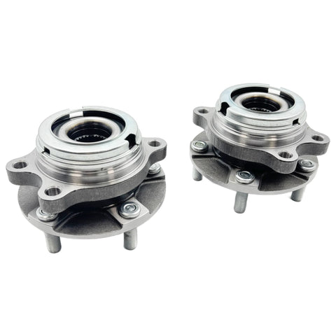 Two Piece Front Wheel Hub And Bearing Assembly Set For Altima 2007 2018 Maxima 2009 2019 Pathfinder 2013 2019 Murano 2009 2018 Infiniti QX60 2014 2019 5 Lug OE Quality Replacement