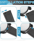 Installation steps for Premium 15 Pack Quick Release Spring Bars 23mm Length 1.5mm Diameter 304 Stainless Steel Watch Pins.