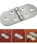 Easy Install Concealed Cabinet Hinges for doors 180 to 90 degree rotation, stainless steel, mounted on wooden cupboards.