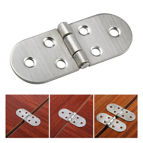 Easy Install Concealed Cabinet Hinges for doors 180 to 90 degree rotation, stainless steel, mounted on wooden cupboards.
