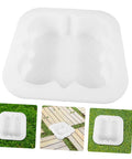 Concrete Paver Mold Kit for Pathways and Patios, Reusable DIY Friendly PP Molds for Home and Garden, shown with example installations.