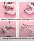 Snap Pliers Set For T3 T5 T8 KAM Snaps Handheld Button Fastener Press Attacher For Crafts shown with screwdriver and parts