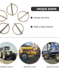 Heavy Duty Galvanized Steel Retaining Pin Set With Circular Ring O Ring Lock Pins for machinery use