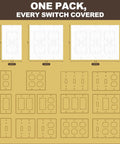 Solid Choice 40 Pack Wall Insulation Outlet Covers And Draft Sealers Using Thick Eva Foam To Beat The Chill Cut Utility Bills And Keep Your Rooms Snug Year Round With Zero Sweat Guaranteed, various sizes.