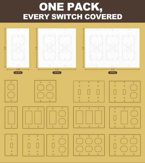 Solid Choice 40 Pack Wall Insulation Outlet Covers And Draft Sealers Using Thick Eva Foam To Beat The Chill Cut Utility Bills And Keep Your Rooms Snug Year Round With Zero Sweat Guaranteed, various sizes.