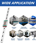 Miniature Linear Rail With Slide Block 12mm Wide for precision motion applications in CNC machines and cutting equipment