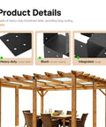 Four Pack 4x4 Post Pergola Brackets For Wood Deck Mounting Built To Last Gazebos Carports Treehouses Steel Powder Coated Black Finish Weatherproof Heavy Duty Outdoor Mounting