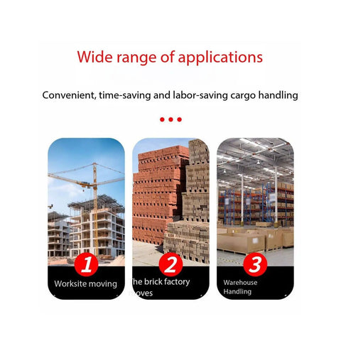Image showing applications of Heavy Duty Portable Lifting Platform For Duct Panel Construction Brick Hoist Table With Casters.