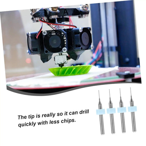 3D printer extruder with green print and drill bits, 30Pc Printer Nozzle Unclogger Kit With Tungsten Steel Drill Bits For Micro PCB And Circuit Board Cleaning Pro Grade Extruder Nozzle Maintenance Fast Drilling For Smooth High Quality Prints