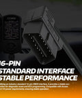 16-pin OBD2 OBDII Cable For Cord V3 AccessPort Interface, Compatible With Subaru Ford VW BMW WRX STI Focus Evo and more