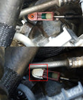 Transmission Shifter Bushing Set Plug And Play Replacement Kit installed in Ford model shift cable linkage