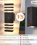 Comparison of Outdoor Dusk To Dawn Wall Lights 2 Pack Up And Down Porch Lights For House Garage And Patio No Fuss Auto Sensor