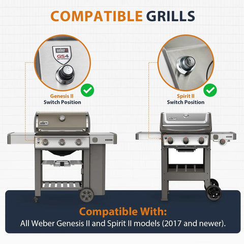 GS4 Igniter Button Replacement For Genesis II And Spirit II Gas Grills 2017 And Newer compatibility chart.