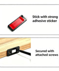 10 Pack Ultra Thin Large Magnet Cabinet Door Catches with adhesive and screws for secure installations