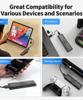 EP1000 1TB Portable External SSD Drive With USB C Lightning Fast Up To 1000MBps Read And 950MBps Write connected to tablet