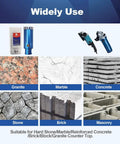 1-1/2 Inch Laser Welded Diamond Core Drill Bit With 5/8-11 Thread For Granite Marble Stone Reinforced Concrete Dry Or Wet Drilling Plus Adapter Included