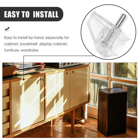100 Piece Shelf Support Pegs For Cabinets And Bookcases Durable Plastic Shelf Pegs Easy To Install with wooden cabinet scene