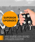 Hand using Square Shape Archery Arrow Puller With Metal Belt Clip Gripper Target Remover Tool For Easy Arrow Extraction