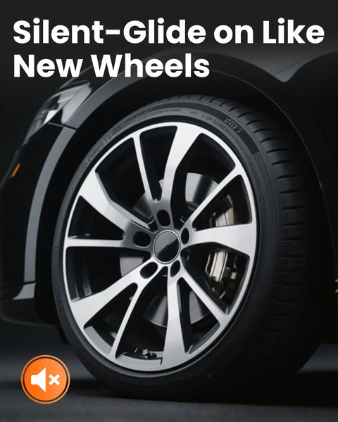 Close-up of vehicle wheel indicating smooth motion, highlighting brake kit upgrade for Toyota Corolla.