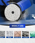 Grinding disc on angle grinder with 4 Inch Diamond Grinding Pads For Concrete Granite Marble Stone Set Of 2 Pieces Dry And Wet Polishing